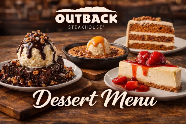 Outback Dessert Menu With Prices